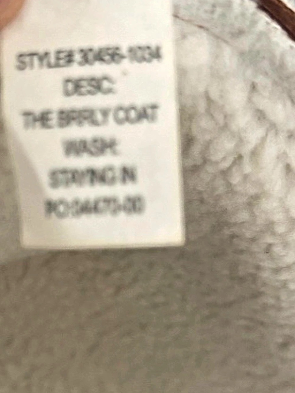 Mother The Scully Coat Shearling-Trim Coat in Brown & White Size Medium NWT - Picture 9 of 11